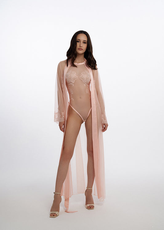 pink robe long